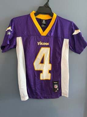Reebok Minnesota Vikings Brett Favre #4 Jersey - Youth Small (8)